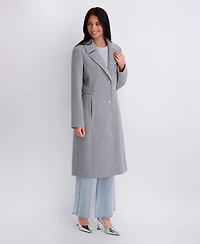 Kensie Women's Faux Wool Walker With Button Front