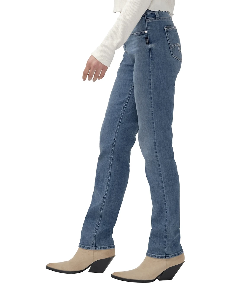 Silver Jeans Co. Women's Elyse Low-Rise Straight-Leg