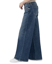 Silver Jeans Co. Women's Low 5 Baggy Wide Cotton-Blend