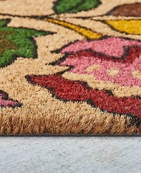 Vcny Home Spring Bliss Floral Outdoor Coir Doormat, 18" x 30"