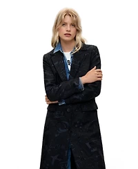 Desigual Women's Midi Printed Coat