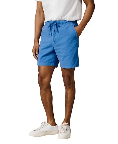 Aubin Men's Allanby Drawstring Cotton Shorts, 6.3" Inseam