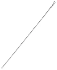 Sparkle Chain 7.5" Bracelet in 10k White Gold (2mm), Macy's Exclusive