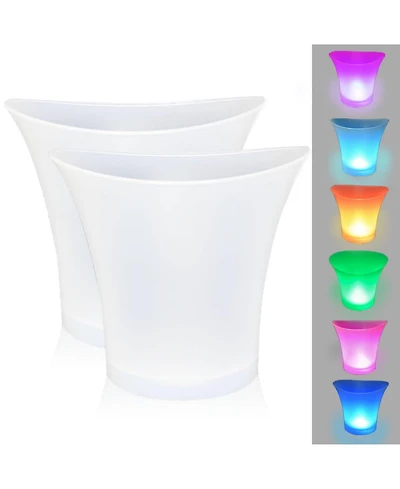 Piscifun 5L Led Ice Bucket 7 Color Changing Waterproof Portable for Party Home Bar
