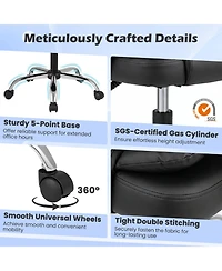 Gymax Executive Chair High Back Office with Linkage Armrests Adjustable Height