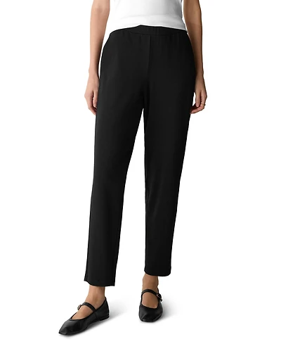 Eileen Fisher Women's Hug Slouchy Brushed Terry Ankle Pant
