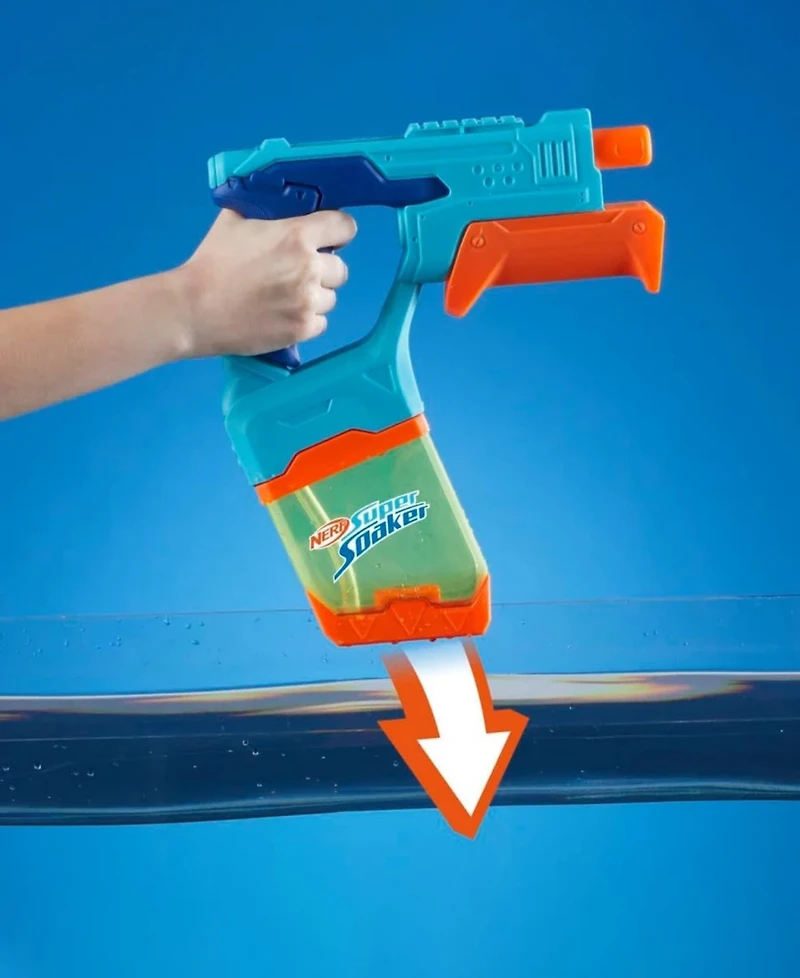 Nerf Super Soaker Dunk-Fill 2-Pack Pump-Action Water Blaster, 10.1 oz Capacity, Ages 6+