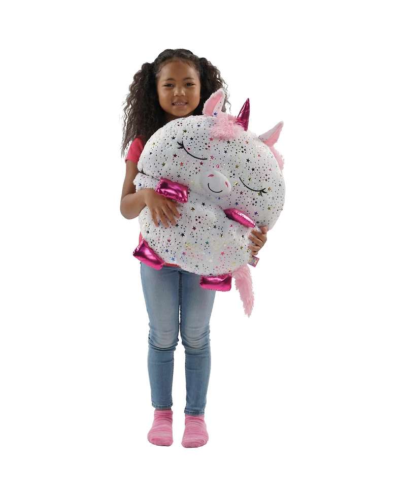 Happy Nappers Shimmer Unicorn Medium Weighted Pillow and Sleepy Sack