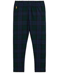 Polo Ralph Lauren Girls' 2T-6X Plaid Stretch Jersey Legging