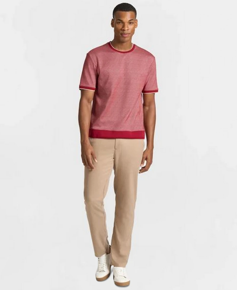Ted by Baker Men's Berkeley Jacquard Ribbed Crewneck T-Shirt