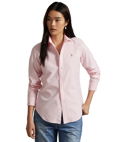 Polo Ralph Lauren Women's Slim-Fit Striped Oxford Shirt