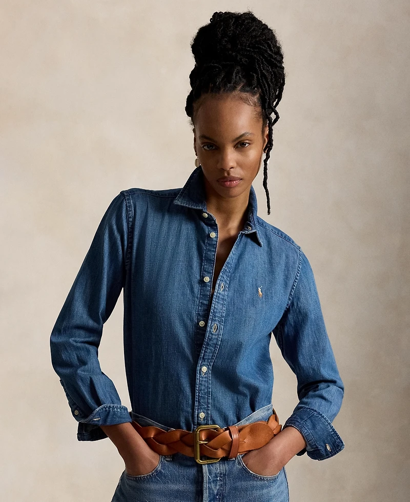 Polo Ralph Lauren Women's Slim-Fit Denim Shirt