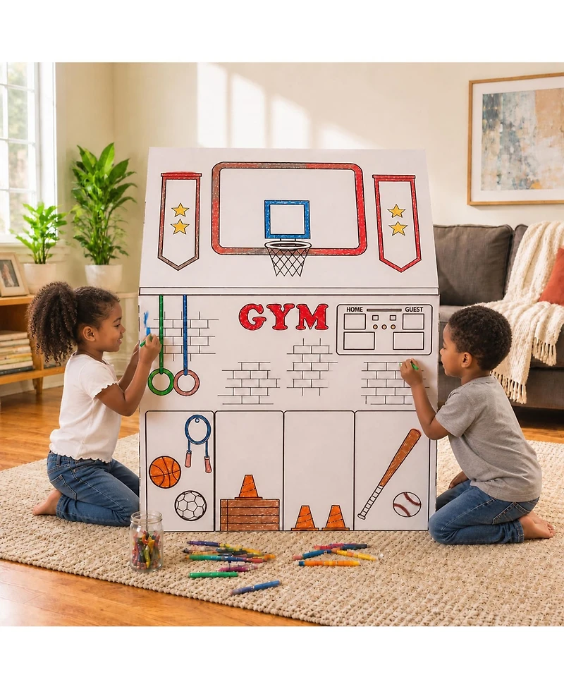 Easy Playhouse School Diy Decorating Playhouse, 48"H