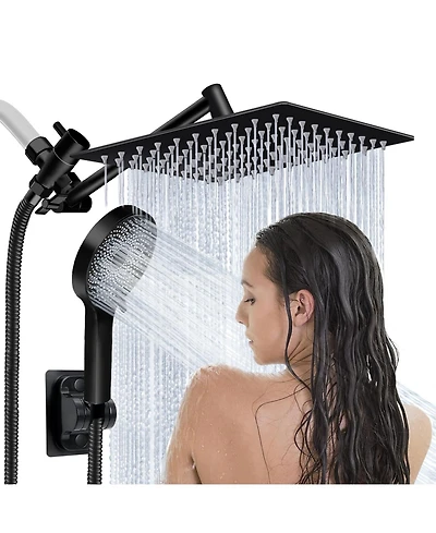Cyqbd 10" Rain Shower Head with Handheld Spray and Extension Arm