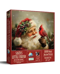 SunsOut Santas Little Friend Christmas 1000 Piece Jigsaw Puzzle, Ages 15+