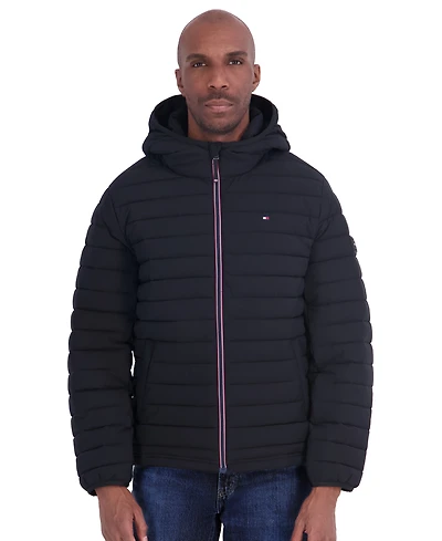 Tommy Hilfiger Men's Stretch Hooded Packable Jacket