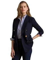 Lauren Ralph Women's Double-Breasted Wool Crepe Blazer