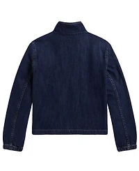 Polo Ralph Lauren Girls' 7-16 Indigo Mock Neck Denim Jacket