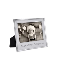 Mariposa Babys First Christmas Signature Statement Photo Frame, 5" x 7"
