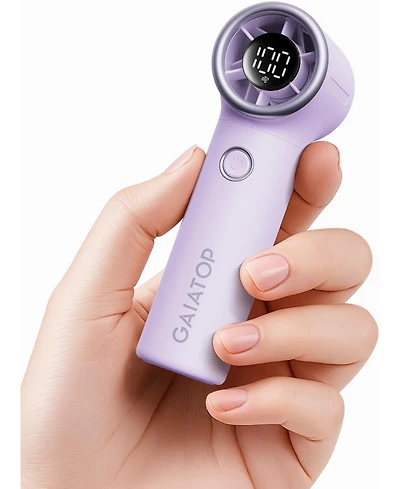 Gaiatop Mini Portable Handheld Fan, 15h Max Runtime Personal Turbo Fans Pocket Size, High Speed 1-100 Adjustable Small Hand Fan