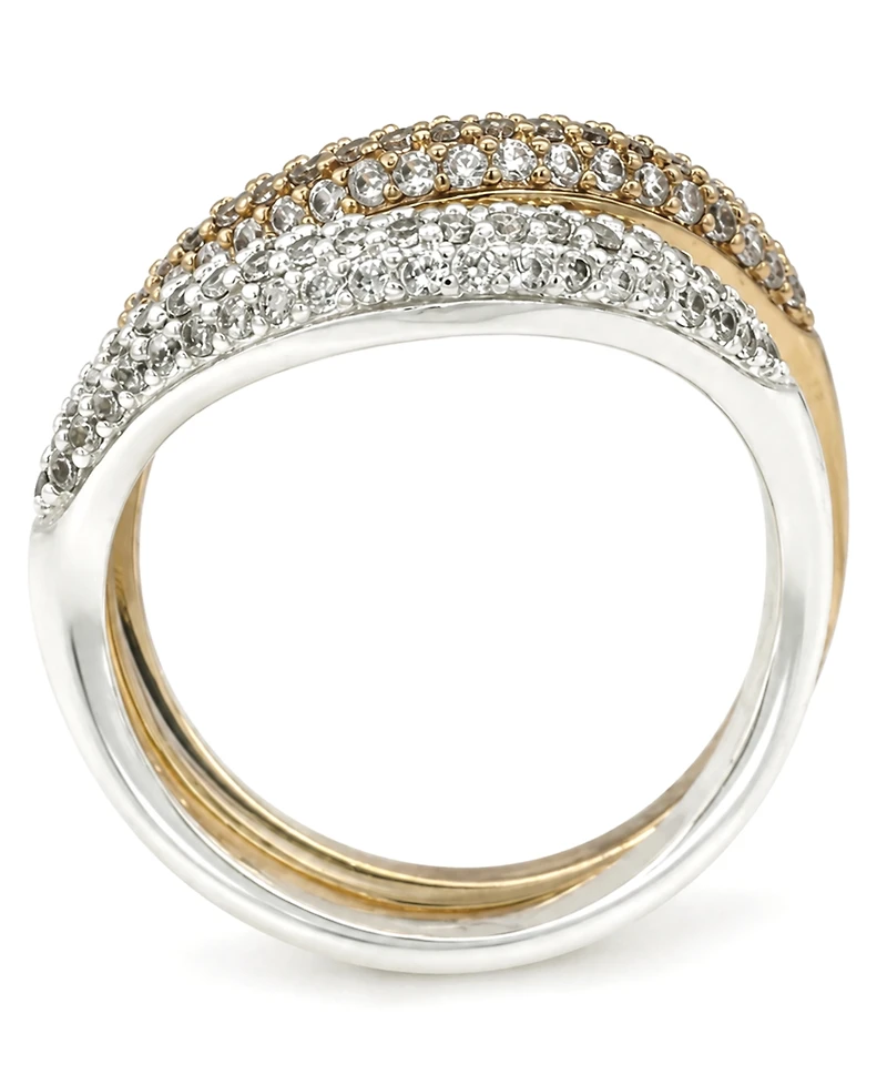 And Now This Cubic Zirconia Duo Stack Ring