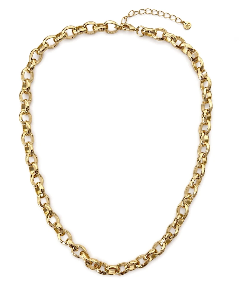 And Now This Silver, Gold Lobster Clasp Closure Chain Necklace