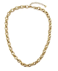 And Now This Silver, Gold Lobster Clasp Closure Chain Necklace