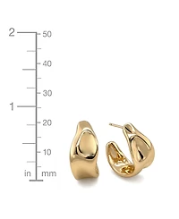 And Now This Silver, Gold Plated Brass Hoop Earring