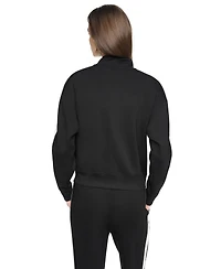 Dkny Sport Women's Side Stripe Scuba Full Zip Jacket
