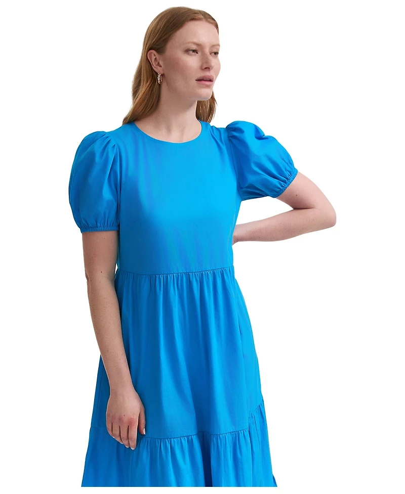 Finery London Women's Genevive Cotton Midi Tiered Dress