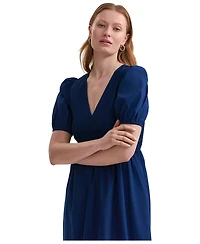 Finery London Women's Jamilla Short Sleeve Cotton Midi Dress