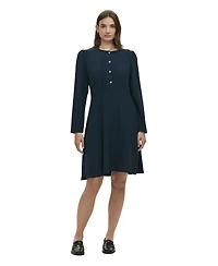 Finery London Women's Shauna Crepe Long Sleeve Short Dress