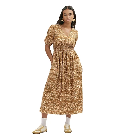 Finery London Women's Kiara Printed V-Neck Midi Dress