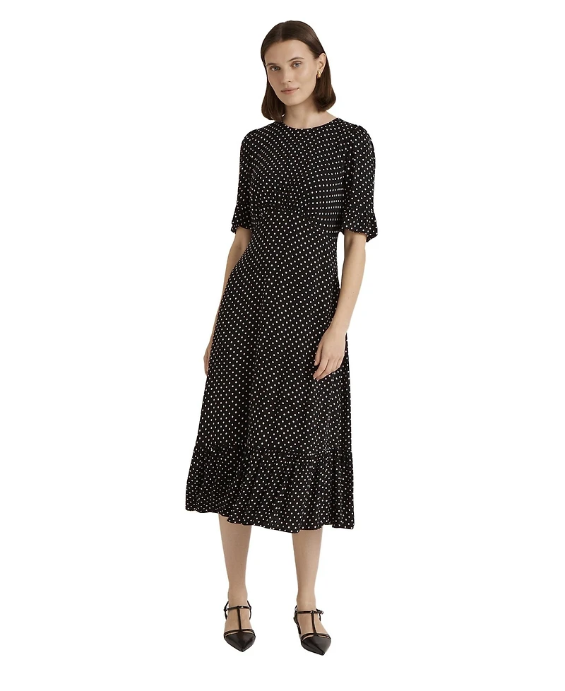 Finery London Women's Sylvie Polka Dot Midi Dress