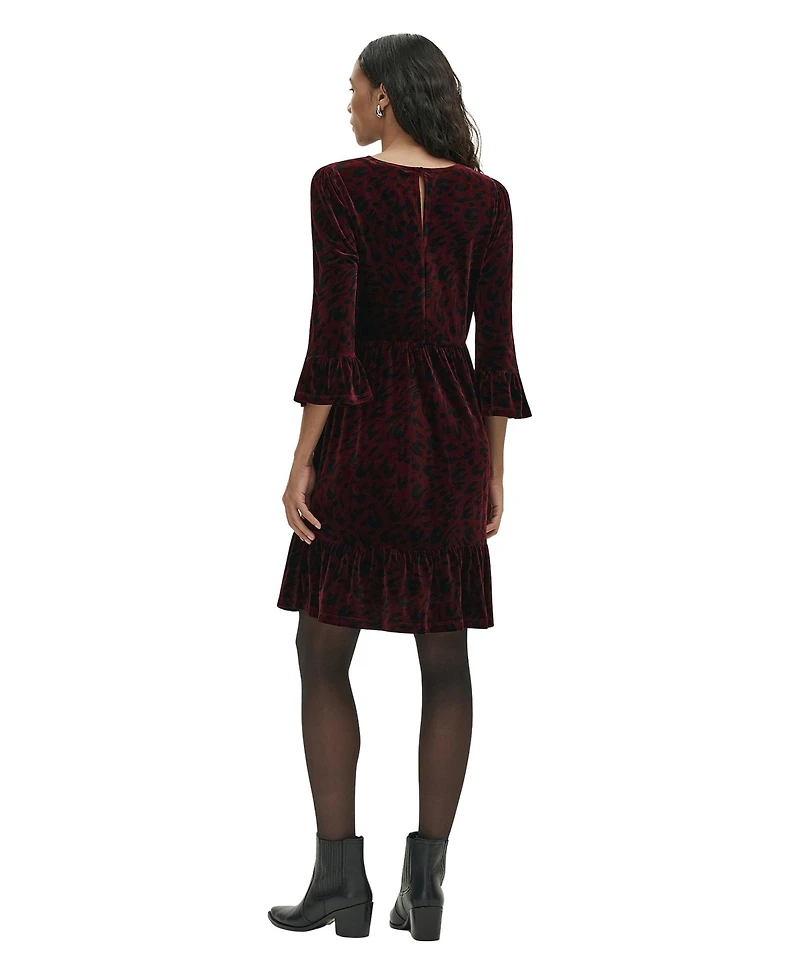 Finery London Women's Cammie Velvet Short Dress