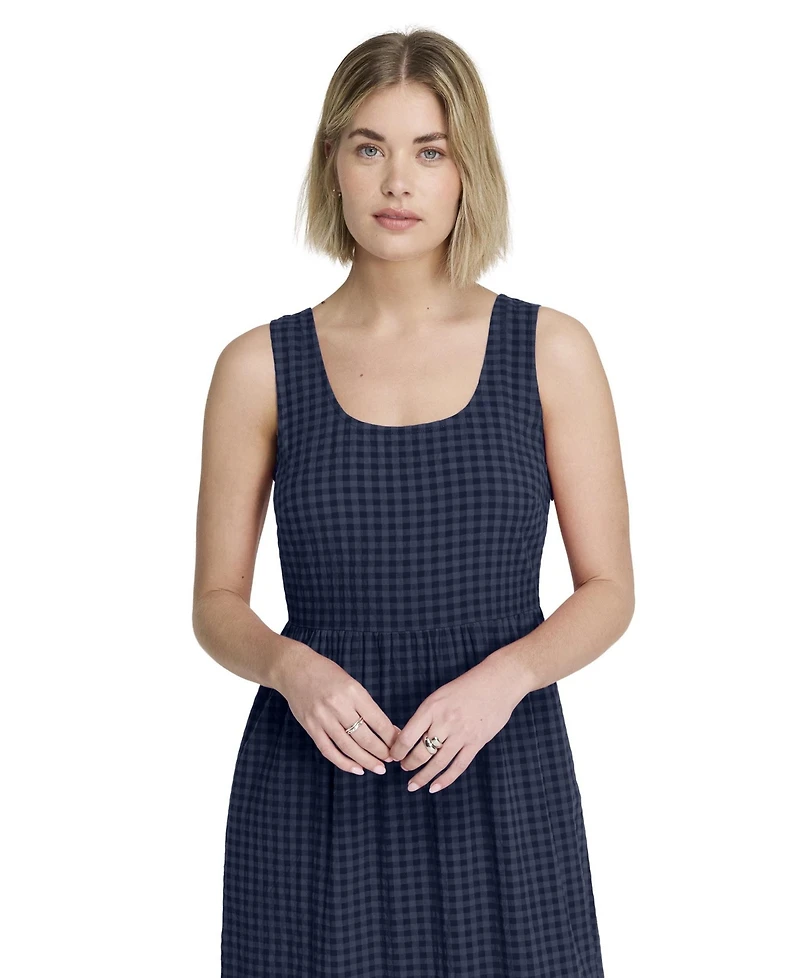 Finery London Women's Cara Gingham Seersucker Dress