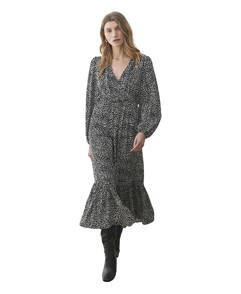 Finery London Women's Suzie Animal Print Midi Dress