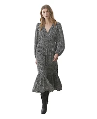 Finery London Women's Suzie Animal Print Midi Dress