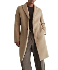 Reiss Men's Knight Single-Breasted Wool-Blend Brushed Overcoat