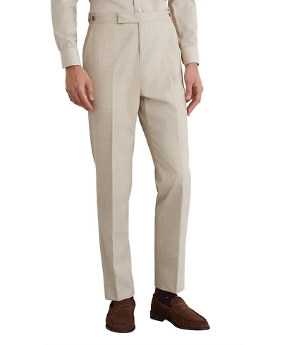 Reiss Men's Vita Pin-Check Classic-Fit Wool-Blend Pants