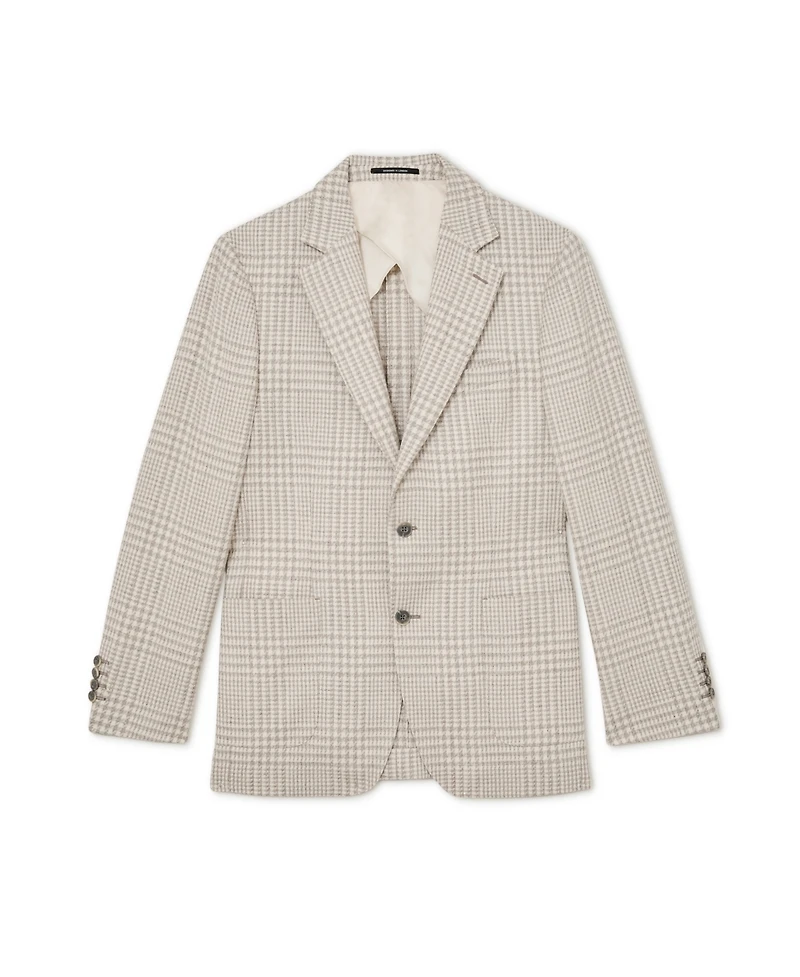 Reiss Men's Bardo Cotton-Wool Blend Classic-Fit Check Blazer