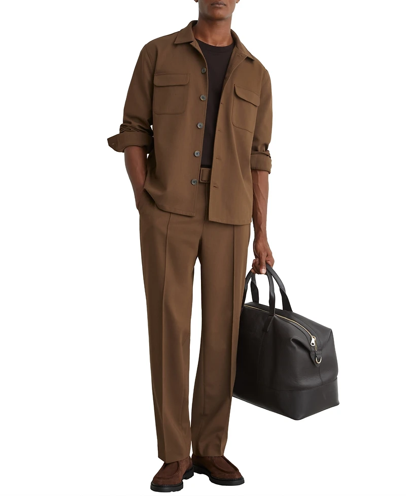 Reiss Men's Peshi Flap-Pocket Overshirt