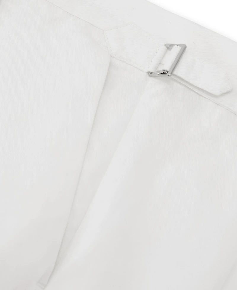Reiss Men's Com Pleated Linen-Blend Tapered Trousers Pants