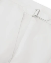 Reiss Men's Com Pleated Linen-Blend Tapered Trousers Pants