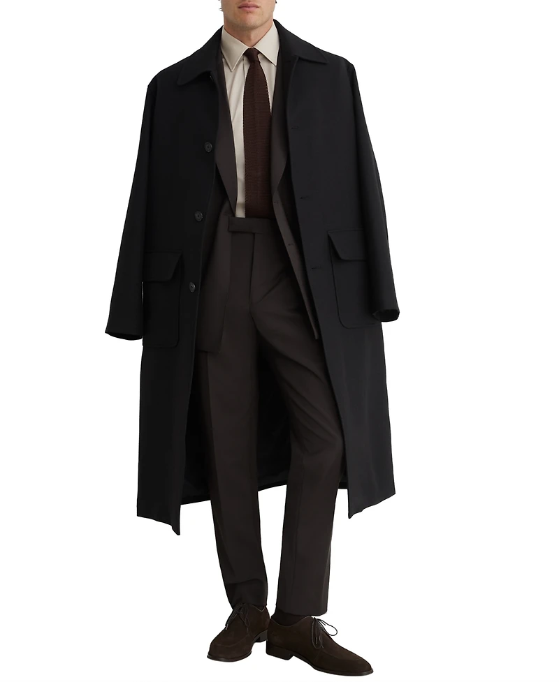 Reiss Men's Dream Side-Adjuster Tailored-Fit Wool-Blend Pants
