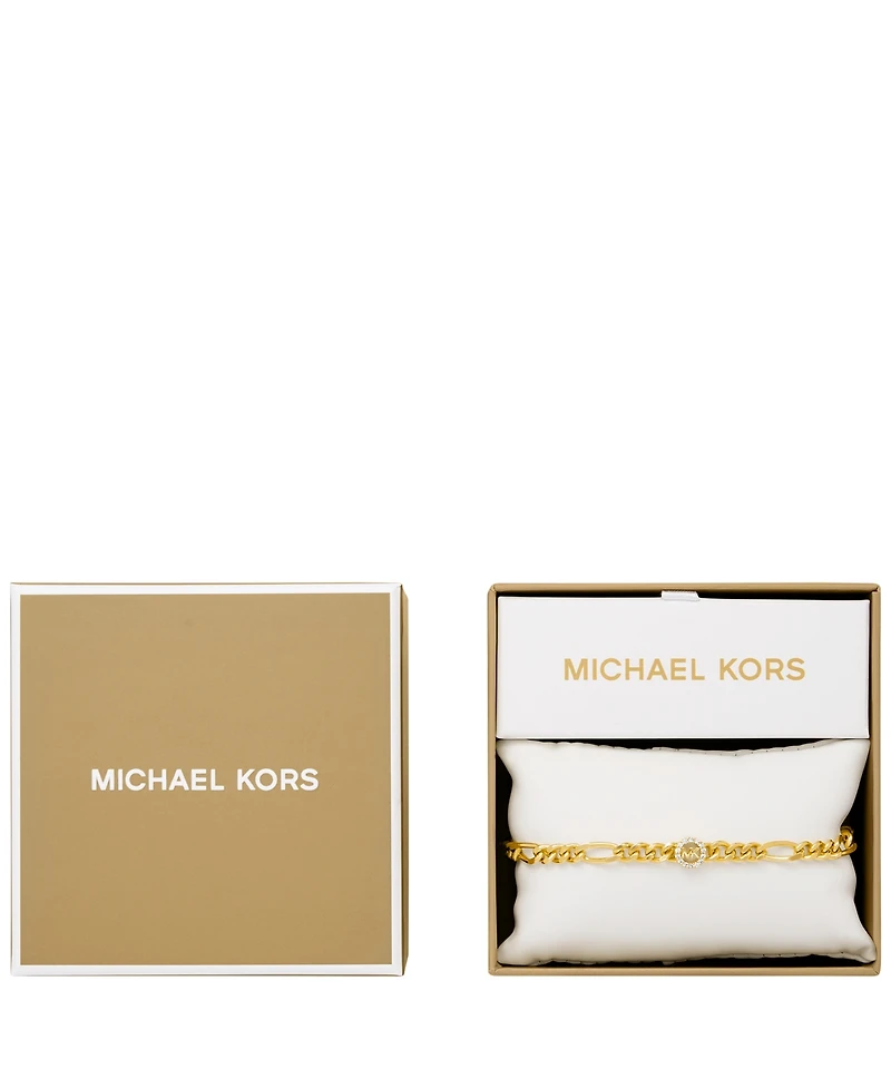 Michael Michael Kors Logo Figaro Chain Bracelet