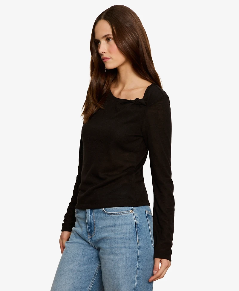 Sanctuary Women's Suki Long-Sleeve Twist T-Shirt