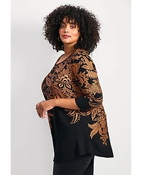 Avenue Plus Millie Women's 3/4 Sleeve Top