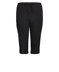 Avenue Women's Plus Cotton Roll Up Capri