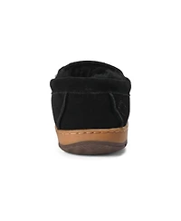 Dearfoams Fireside by Melbourne Rugged Loafer Water-Resistant Genuine Suede Slippers